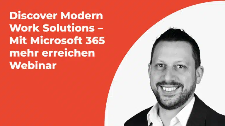 Headerbild Webinar Modern Work Solutions