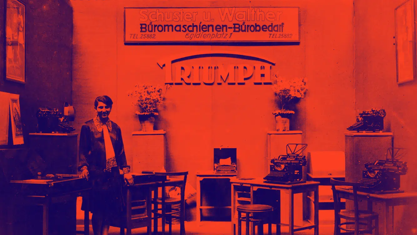Bilder Historie_Anzeige Schreibmaschine
