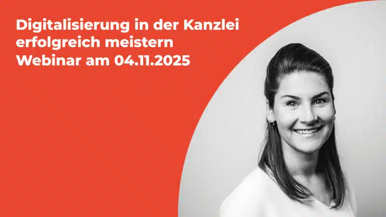 Webinar am 04.11.2025: Digitalisierung in der Kanzlei erfolgreich meistern