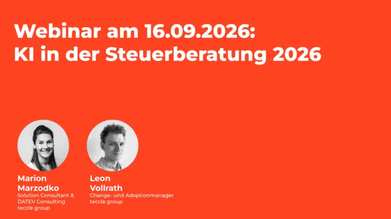 Webinar am 16.09.2026: KI In der Steuerkanzlei
